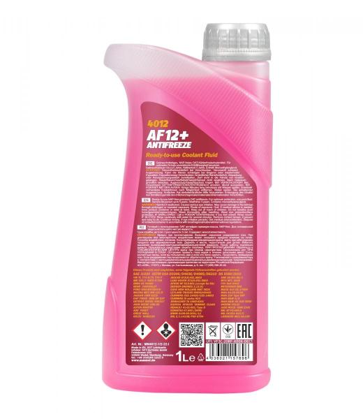 Antifreeze AF12+ (-40) Longlife, red (4012); 1 liter bottle